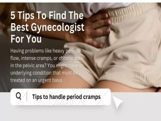 5 Tips To Find The Best Gynecologist For You