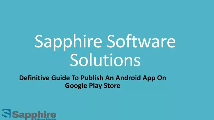 sapphire software solutions