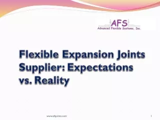 Flexible Expansion Joints Supplier Expectations vs Reality