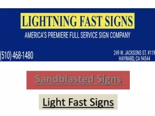 sandblasted signs