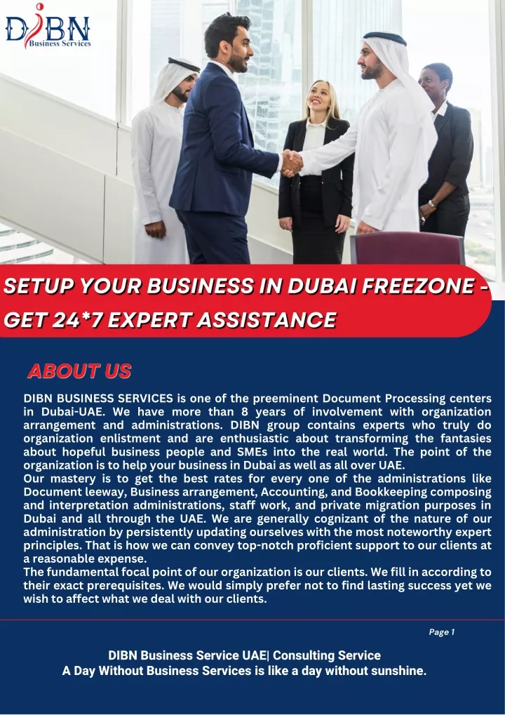 dibn business services is one of the preeminent