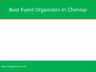 Best Event Organizers In Chennai