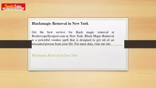 Blackmagic Removal in New York Bestlovespellsexpert.com