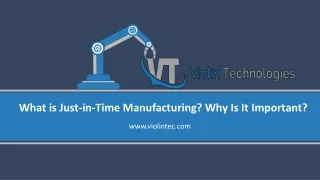 what is just in time manufacturing
