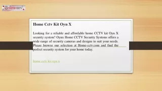 Home Cctv Kit Oyn X  Home-cctv.com