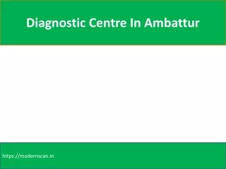 diagnostic centre in ambattur
