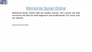 memorize quran online