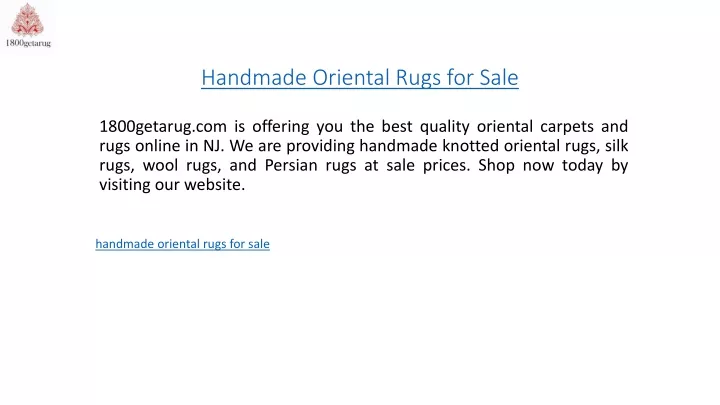 handmade oriental rugs for sale