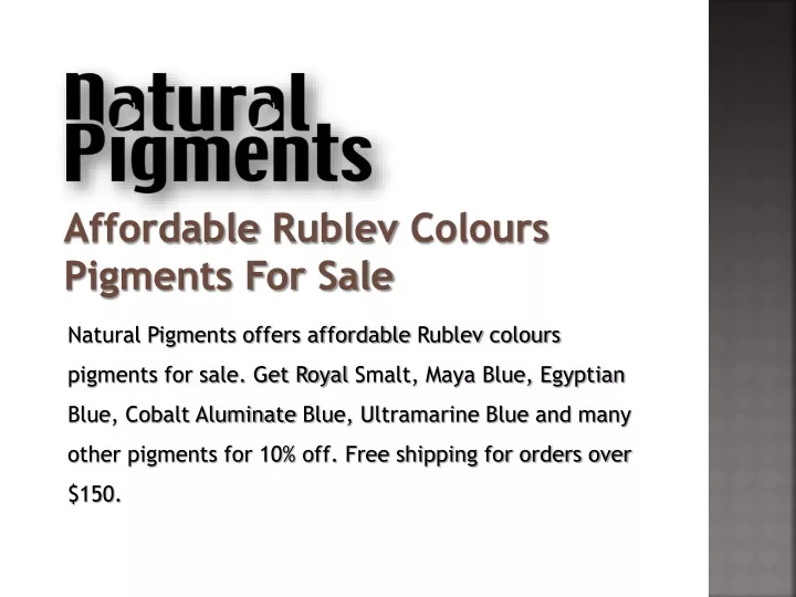 affordable rublev colours pigments for sale