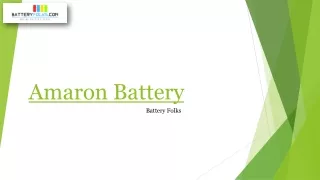 Buy Amaron Battery Online In India From Battery Folks