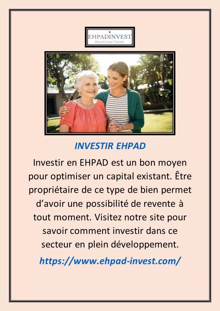 investir ehpad