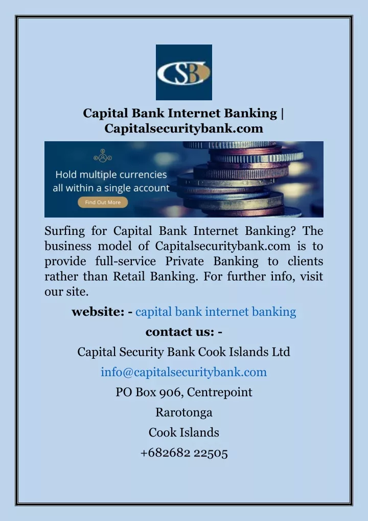 capital bank internet banking capitalsecuritybank