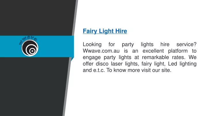 fairy light hire looking for party lights hire