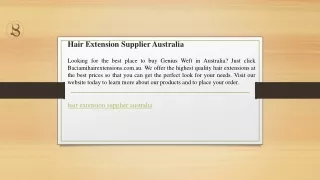 Hair Extension Supplier Australia  Baciamihairextensions.com.au