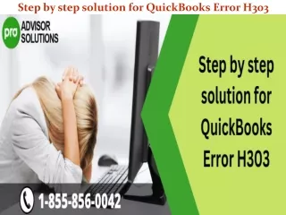 step by step solution for quickbooks error h303