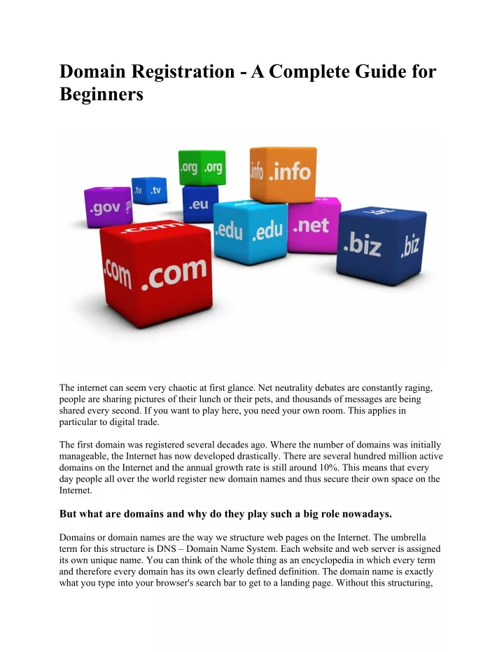 domain registration a complete guide for beginners
