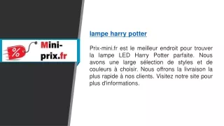 lampe harry potter  Prix-mini.fr