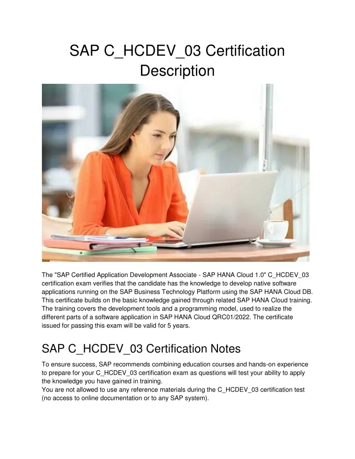 sap c hcdev 03 certification description