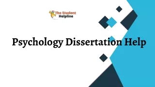 Buy Best Psychology Dissertation Help With Us