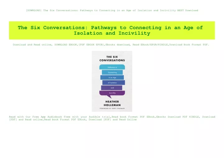 download the six conversations pathways