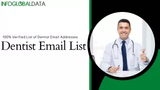 100 verified list of dentist email addresses