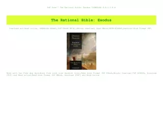 Pdf free^^ The Rational Bible Exodus ^DOWNLOAD E.B.O.O.K.#