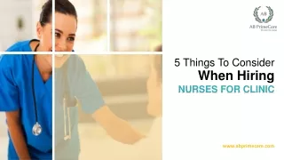 5 things to consider