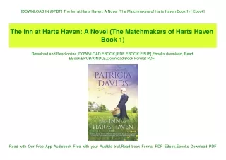 [DOWNLOAD IN @PDF] The Inn at Harts Haven A Novel (The Matchmakers of Harts Haven Book 1) [ Ebook]