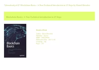 ^[download p.d.f]^ Blockchain Basics A Non-Technical Introduction in 25 Step