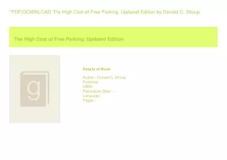 ^PDF)DOWNLOAD The High Cost of Free Parking Updated Edition  by Donald C. Sh