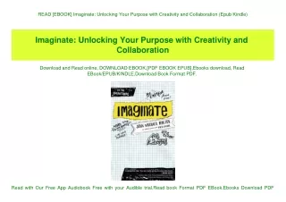 READ [EBOOK] Imaginate Unlocking Your Purpose with Creativity and Collaboration (Epub Kindle)