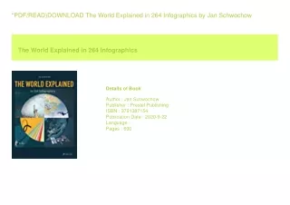 *PDF/READ)DOWNLOAD The World Explained in 264 Infographics  by Jan Schwochow