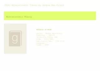 [PDF] Microeconomic Theory  by Andreu Mas-Colell
