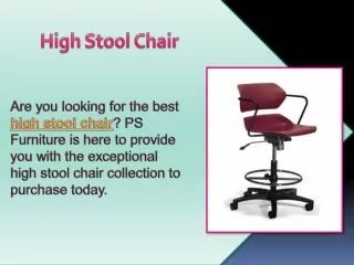 High Stool Chair