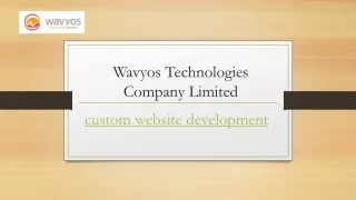 Custom Website Development | Wavyos.com