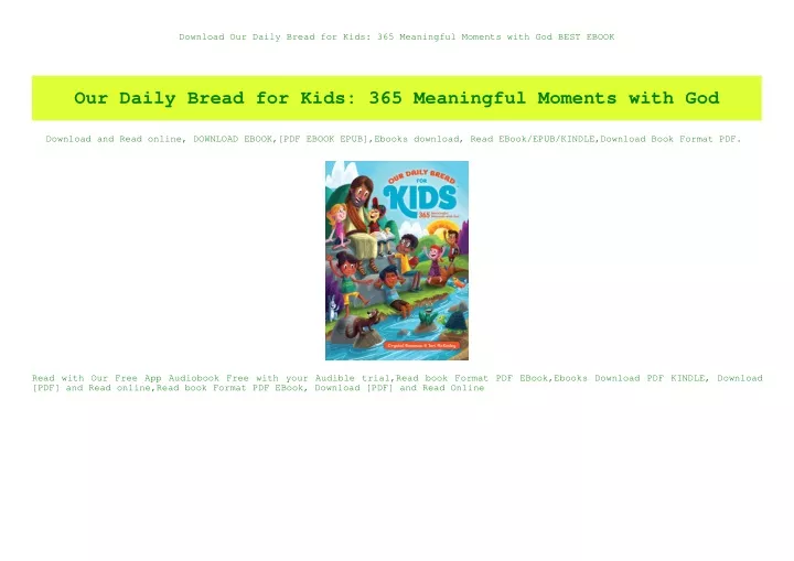 download our daily bread for kids 365 meaningful