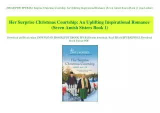 [READ PDF] EPUB Her Surprise Christmas Courtship An Uplifting Inspirational Romance (Seven Amish Sisters Book 1) {read o