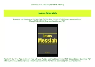 textbook$ Jesus Messiah [PDF EPUB KINDLE]