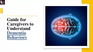 guide for caregivers to understand dementia