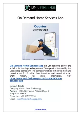 on demand home services app on demand home