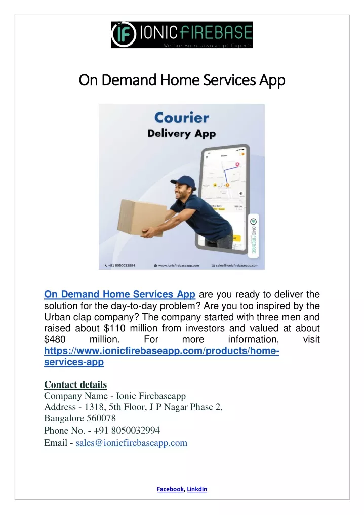on demand home services app on demand home