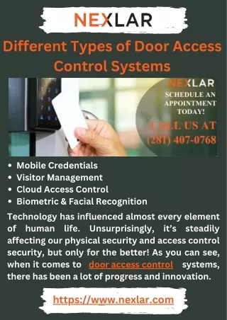 Different Types of Door Access Control Systems
