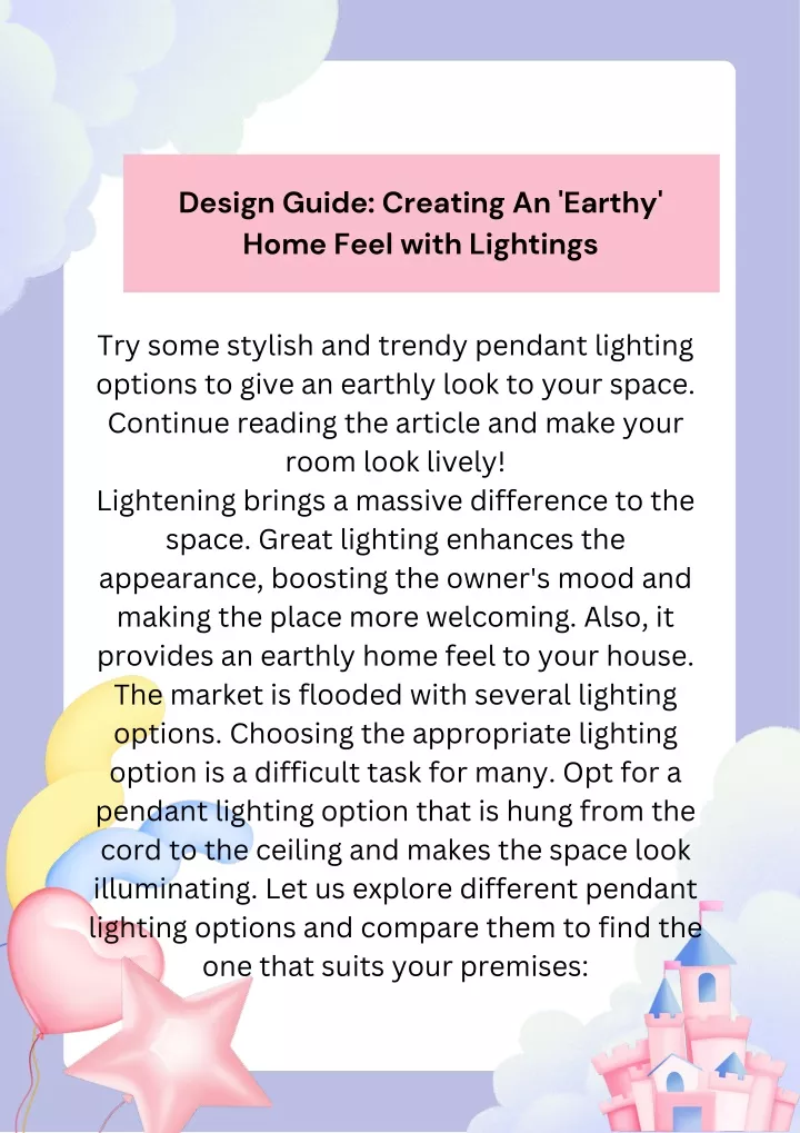 design guide creating an earthy home feel with