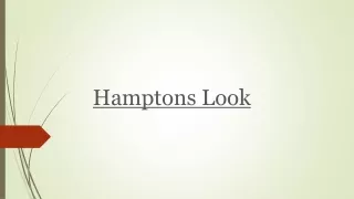 hamptons look