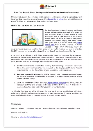 best car rental tips savings and great rental