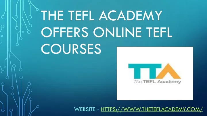 the tefl academy offers online tefl courses