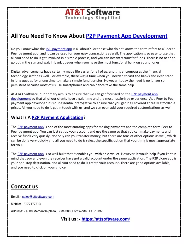 all you need to know about p2p payment