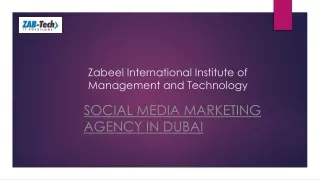 Social Media Marketing Agency In Dubai | Zabtechdigital.ae