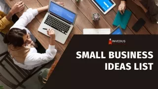 small business ideas list