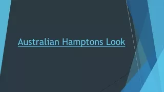australian hamptons look